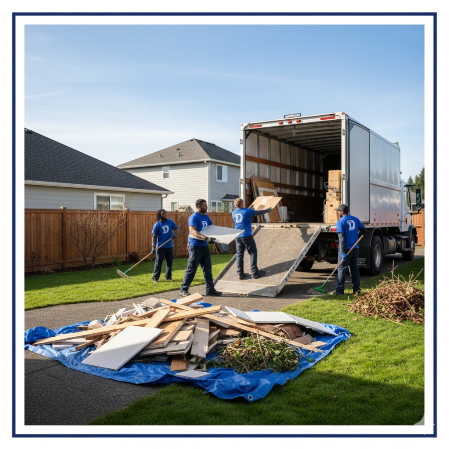 Construction and yard debris removal in Beaverton Oregon