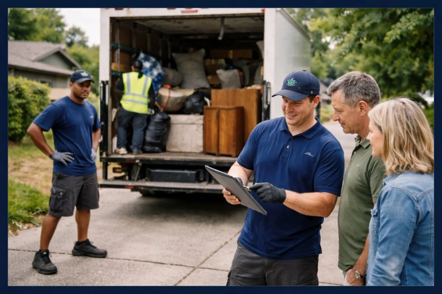 Clear volume pricing junk removal Beaverton Oregon