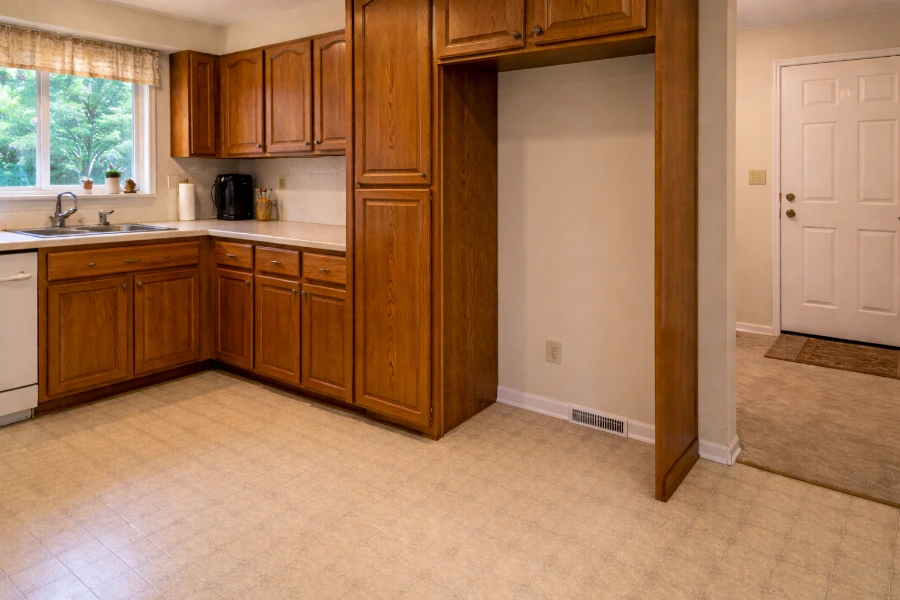 After appliance removal West Slope Beaverton clean kitchen