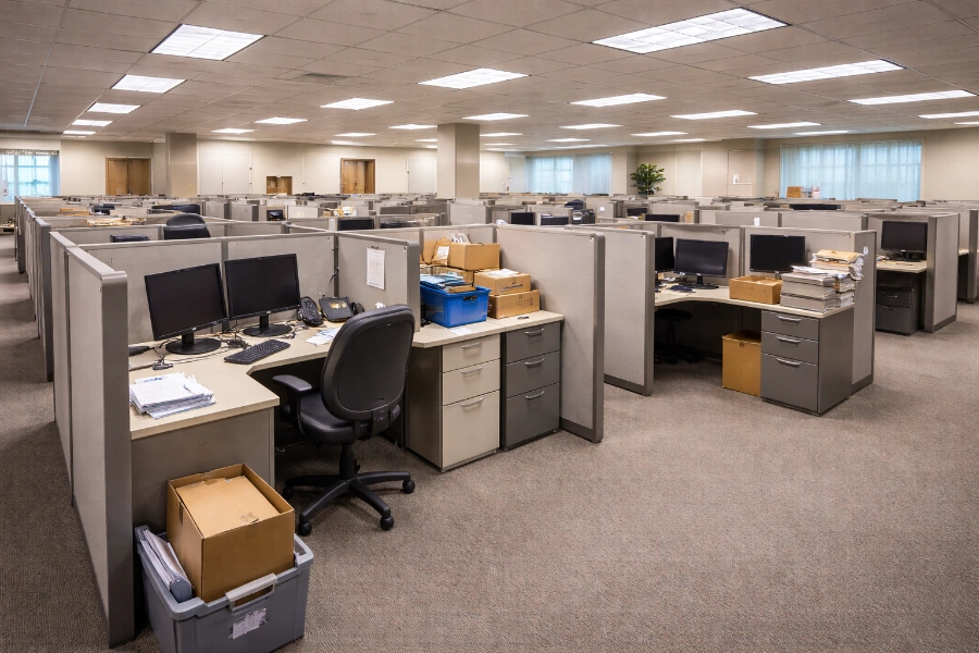 Before commercial cleanout downtown Beaverton office