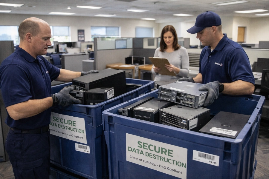 Electronics recycling commercial IT disposal Beaverton Oregon