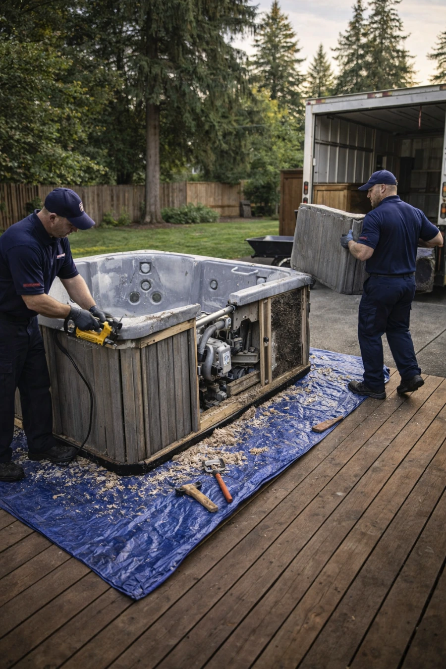 Large Item Removal Beaverton 1 Hot tub specialty removal Beaverton Oregon