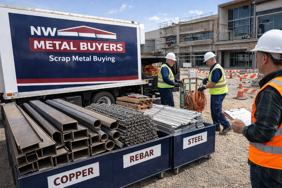Metal recycling construction site commercial Beaverton Oregon