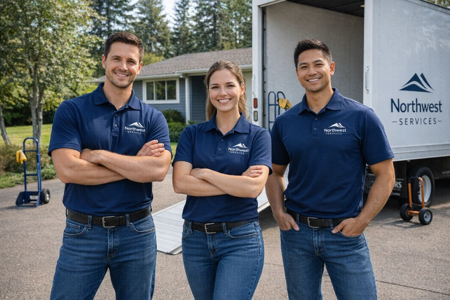 Professional licensed junk removal crew team serving Beaverton Oregon homeowners