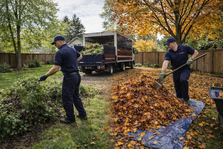 Yard debris storm cleanup Beaverton Oregon