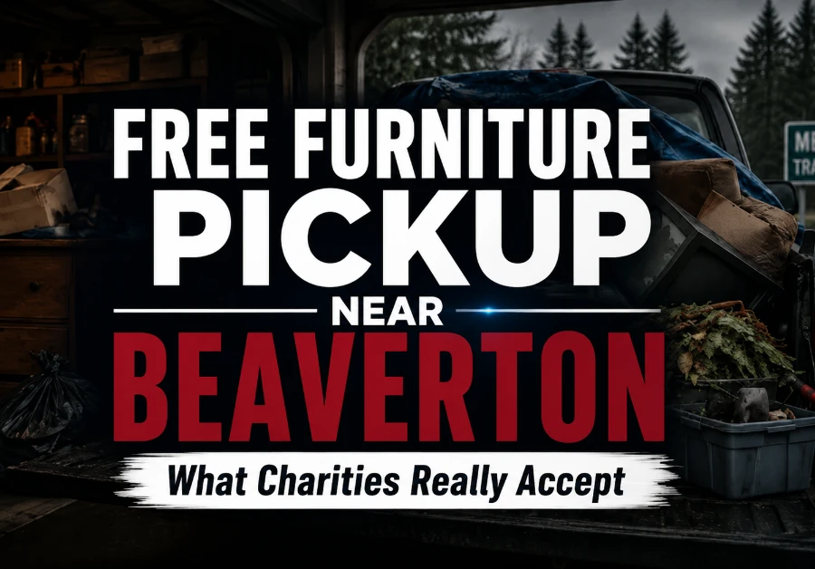Free furniture pickup near Beaverton Oregon — realistic local donation and disposal options