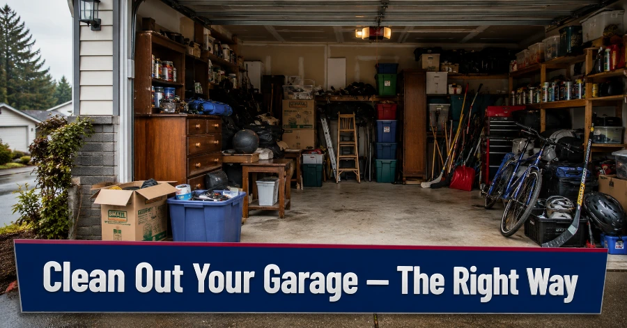 how to clean out a garage checklist for Beaverton Oregon homeowners step by step guide
