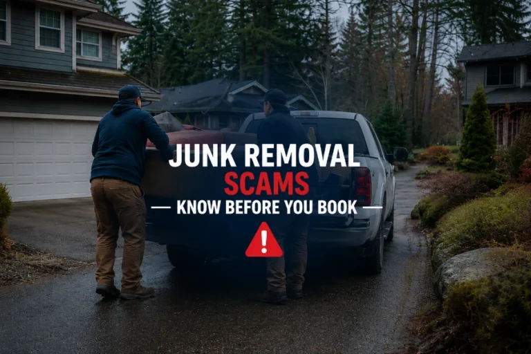 junk removal scams Beaverton Oregon — red flags homeowners should know