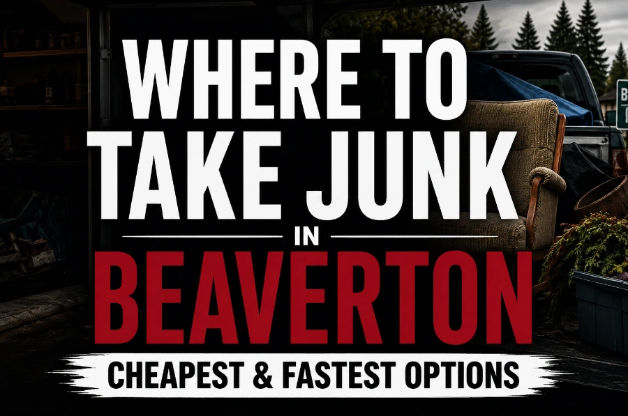 Where to Take Junk in Beaverton—Cheapest & Fastest Options 1 Cheapest & fastest junk disposal options available in Beaverton Oregon