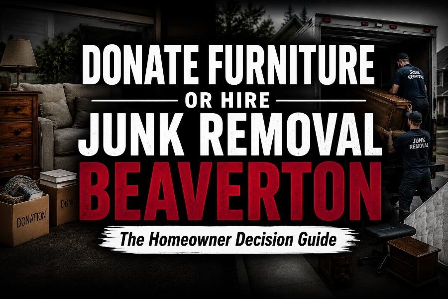 Should You Donate Furniture or Hire Junk Removal Beaverton 1 Donate furniture or hire junk removal Beaverton comparison for local homeowners
