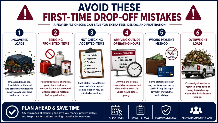 Transfer Station Near Beaverton, OR — What to Know First 5 First-time transfer station mistakes that can lead to extra disposal fees