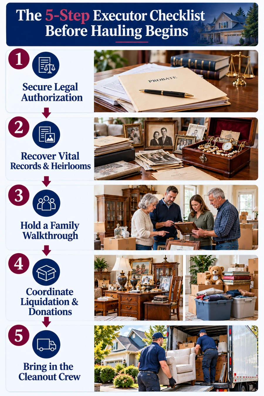 Beaverton Junk Removal executor checklist for estate cleanouts