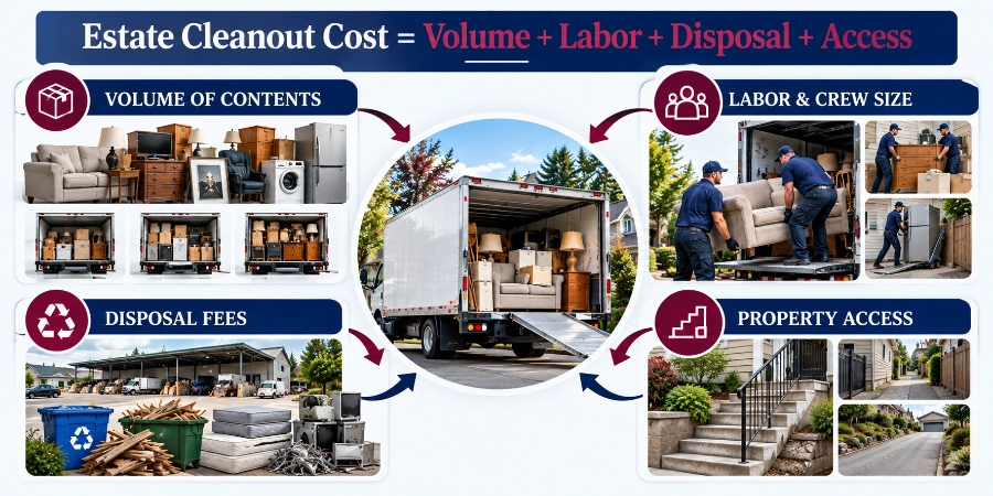 Four factors that affect an estate cleanout quote